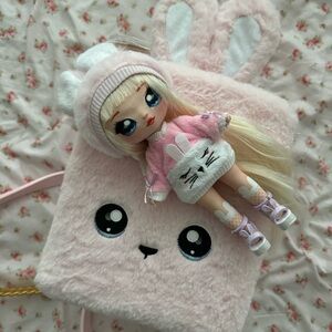 Na! Na! Na! Surprise~3 in 1 Backpack Bedroom Playset~Aubrey Heart~Pink Bunny!